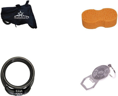 AutoStark Bike Cover Helmet Lock Bottle Opener Keychain Sponge Cleaning For Ktm Duke 200 Combo available at flipkart for Rs.549