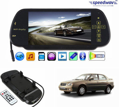 

Speedwav 1 7 inch Rear View Mirror Screen, 1 Bluetooth,USB,SDCard-MarutiBaleno Combo