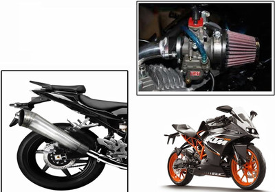 

Speedwav 1 Bigul Bike Exhaust, 1 HP Bike Air Filter 42mm-KTM RC 200 Combo