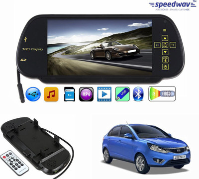

Speedwav 1 7 inch Rear View Mirror Screen, 1 Bluetooth,USB,SDCard-TataZest Combo