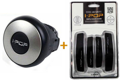 I-Pop 1 ipop mini power steering knob, 1 ipop black door guard Combo