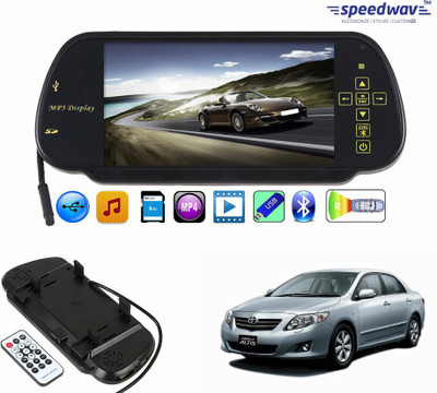 

Speedwav 1 7 inch Rear View Mirror Screen, 1 Bluetooth,USB,SDCard-ToyotaCorollaAltis Combo