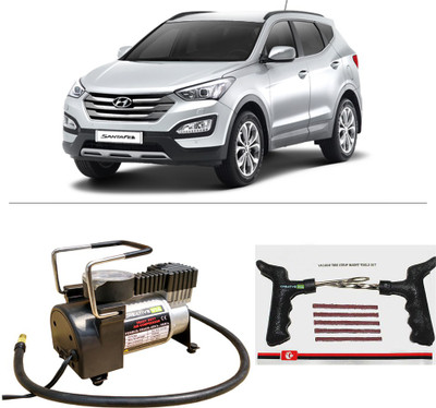 

Creative Via AutoCut-OFF Premium Metal Air Compressor With Tyre Punture Repair Kit For Hyundai Santa FE Combo