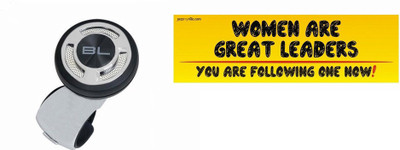 

Black Label 1 Car Bumper Sticker-WOMEN ARE GREAT, 1 Steering Knob Combo