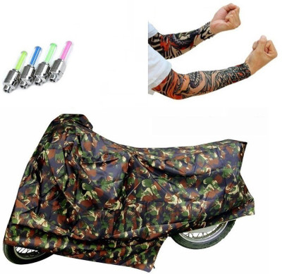 

Bull Rider 1 Bike Cover & 1 Set of Tyre LED Light & 1 Pair of Sun Protect Arm Sleeves Combo