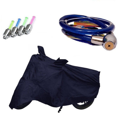 

Bull Rider 1 Bike Cover & 1 Set of Tyre LED Light & 1 Helmet Safety Lock Combo