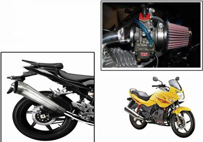 

Speedwav 1 Bigul Bike Exhaust, 1 HP Bike Air Filter 42mm-Hero Karizma Combo