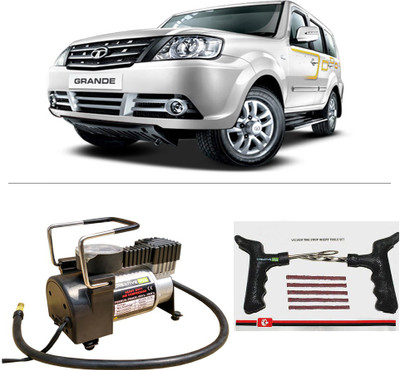 

Creative Via AutoCut-OFF Premium Metal Air Compressor With Tyre Punture Repair Kit For Tata Grande Dicor Combo