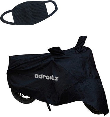 

AdroitZ 1 Bike Body Cover Black, 1 Anti Pollution Mask Combo