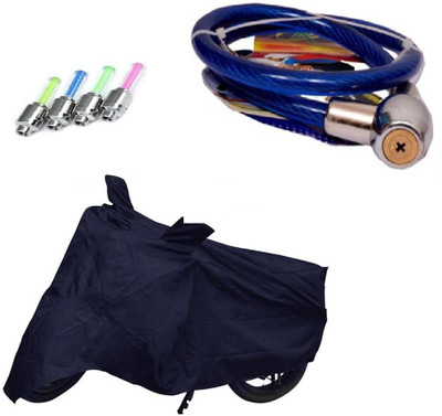 

Bull Rider 1 Bike Cover & 1 Helmet Safety Lock & 1 Set of 2 Tyre LED Light Combo
