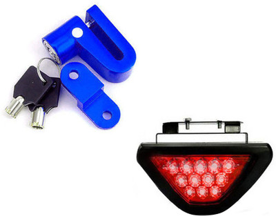 

Speedwav 1 Bike Disc Break Secturity Lock, 1 12LEDBrakeLight-Red Combo
