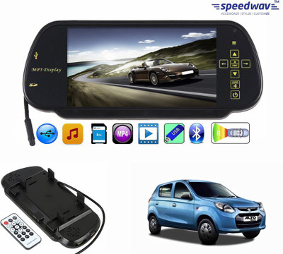 

Speedwav 1 7 inch Rear View Mirror Screen, 1 Bluetooth,USB,SDCard-MarutiAlto800 Combo