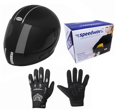 

Speedwav 1 Helmet, 1 Riding Gloves Combo