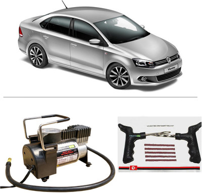 

Creative Via AutoCut-OFF Premium Metal Air Compressor With Tyre Punture Repair Kit For Volkswagen Vento 2015 Combo
