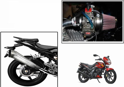 

Speedwav 1 Bigul Bike Exhaust, 1 HP Bike Air Filter 42mm-TVS Flame SR125 Combo