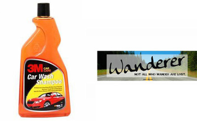 

3M 1 Car Bumper Sticker, 1 3M Premium Shampoo 500ml Combo