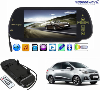 

Speedwav 1 7 inch Rear View Mirror Screen, 1 Bluetooth,USB,SDCard-HyundaiXcent Combo