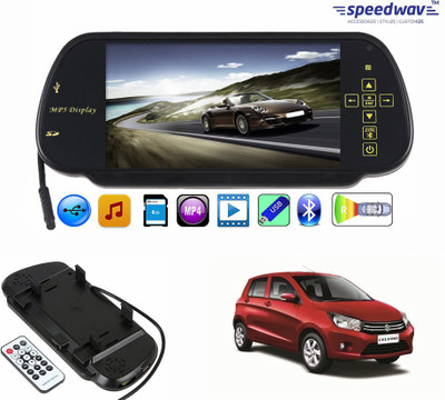 

Speedwav 1 7 inch Rear View Mirror Screen, 1 Bluetooth,USB,SDCard-MarutiCelerio Combo