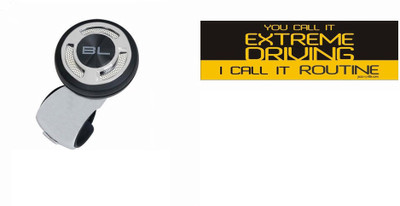 

Black Label 1 Car Bumper Sticker-EXTREME DRIVING, 1 Steering Knob Combo