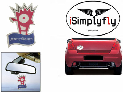 

Speedwav 1 Quirky Car Bumper Sticker-I SIMPLY FLY, 1 Jazzy Hanging Perfume Combo