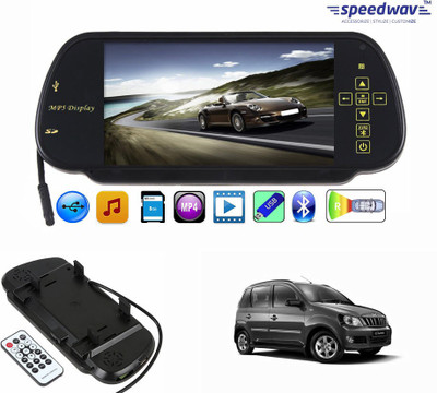 

Speedwav 1 7 inch Rear View Mirror Screen, 1 Bluetooth,USB,SDCard-MahindraQuanto Combo