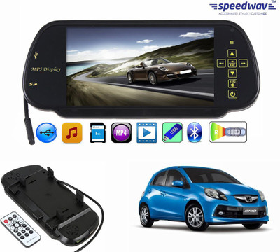 

Speedwav 1 7 inch Rear View Mirror Screen, 1 Bluetooth,USB,SDCard-HondaBrio Combo