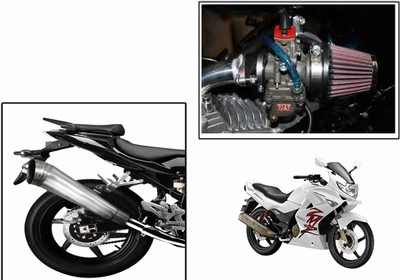 

Speedwav 1 Bigul Bike Exhaust, 1 HP Bike Air Filter 42mm-Hero Karizma ZMR Combo