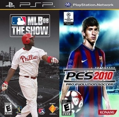 

Pro Evolution Soccer 2010 & Major League Baseball 2008 (Bundle)(for PSP)