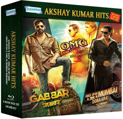 

Akshay Kumar Hits : Gabbar Is Back / OMG - Oh My God ! / Once Upon A Time In Mumbai Dobaara !(Blu-ray Hindi)
