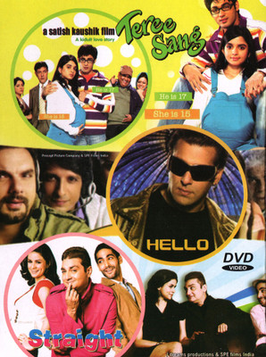 

3 In 1 Teree Sang Movie Collection - A Kidult Love Story / Hello / Straight(DVD Hindi)