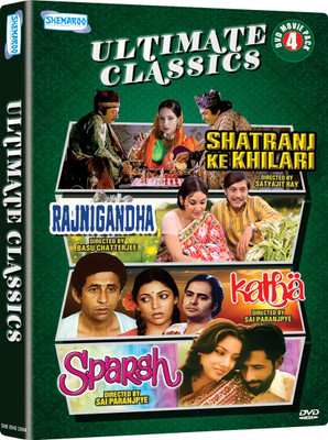 

Ultimate Classics - 4 DVD Movie Value Pack (Shatranj Ke Khiladi / Rajnigandha / Katha / Sparsh)(DVD Hindi)