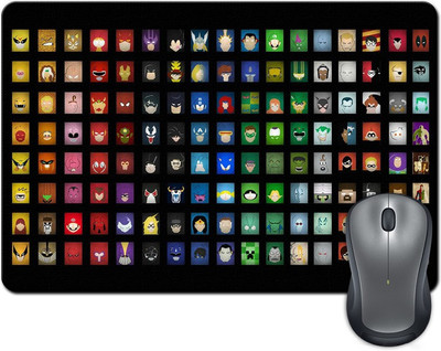 

Rangeele Inkers Superheroes Icon Mousepad(Multicolor)