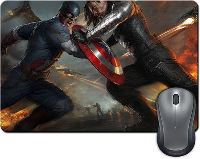 

Rangeele Inkers Captain America Vs Winter Soldier Mousepad(Multicolor)