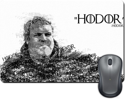 

Rangeele Inkers Game Of Thrones Hodor Typography Mousepad(Multicolor)