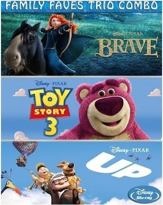 

Family Faves Trio Combo - Brave /Toy Story 3 / Up(Blu-ray English)