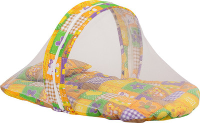 

Knotty Kids Net Bed With Pillow Standard Bunk(Fabric, Yellow)