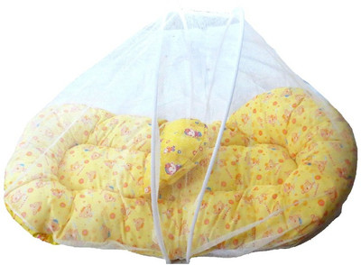 

Sea Tex Cotton Made Baby Bedding Set Sleeping Bed with Foldable Mosquito Net(Fabric, Multicolor)