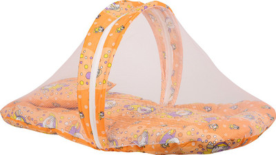 

Knotty Kids Baby Bedding Set With Mosquito Net Standard Bunk(Fabric, Orange)