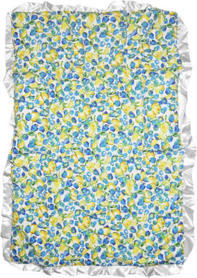 

Babysid Collections Baby Bed Set -Attached Head And Side Pillow (Blue Flowers) 90cm X 60cm , 4cm Thick Standard Matress(Fabric, Multicolor)