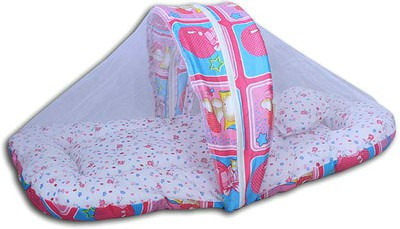

Adore Bed With Net Convertible Bunk(Fabric, Pink)