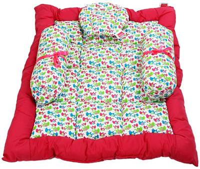 

Morisons Baby Dreams Elephant Print Baby Bed Set Baby Carry Bed Mattress(Fabric, Pink)