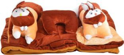 

Veena Fabs RABBIT DESIGN BABY BED STANDARD CRIB(Fabric, Brown)