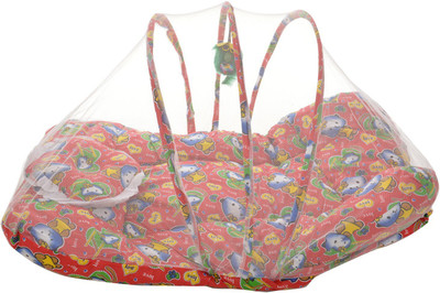 

BSB Trendz Baby Baby mat with pillows and mosquito net Jumbo(Fabric, Multicolor)