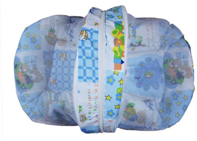 

Cosy Baby Bed Set Baby mat with pillows and mosquito net Bunk(Fabric, Multicolor)