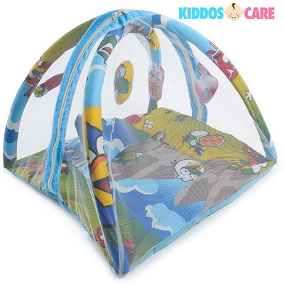 

KiddosCare Bed come play gym for baby Convertible NA(Fabric, Blue)