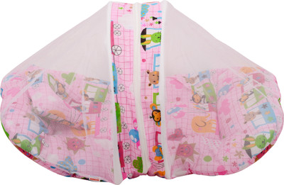 

Joymart Cotton Baby Bed with Mosquito Protector Standard Net(Fabric, Pink)