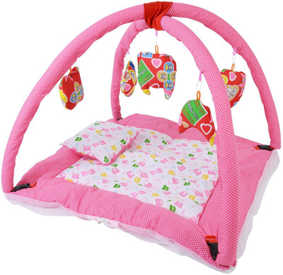 

Chhote Janab Bedding set with soft toys Foldable Cotton Dot(Fabric, Multicolor)