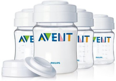 

Philips Avent Philips Avent 4 Ounce BPA Free Breast Milk Storage Set, Clear, 4-Pack - 118 ml(White)