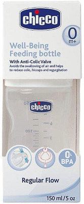 

Chicco WELL BEING FEEDING BOTTLE 0M+ 150ML - 150 ml(Multicolor)