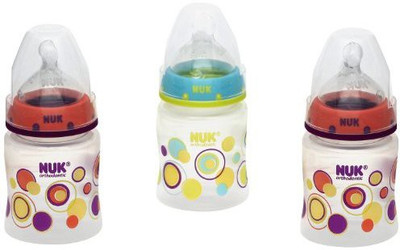 

Nuk Silicone Nipple Bottle - Dots - 145 ml(Green)